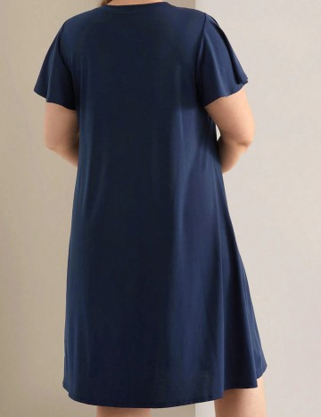 Rochie midi Shein Curve+, albastru