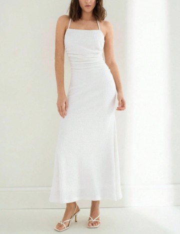 Rochie maxi Shein, crem