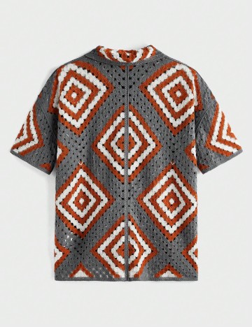 Cămașă cu m&acirc;necă scurtă Shein MANFINITY, mix culori