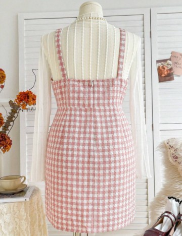 Rochie mini Shein Curve+, mix culori