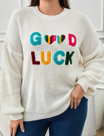 Pulover Shein Curve+, mix culori