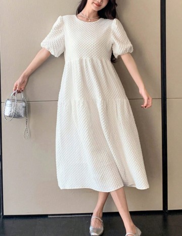 Rochie midi Shein DAZY, alb