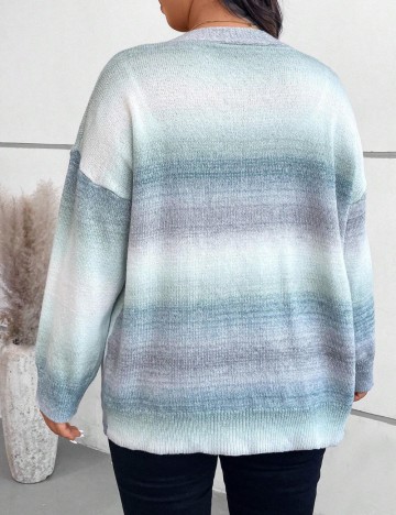 Cardigan Shein Curve+, mix culori