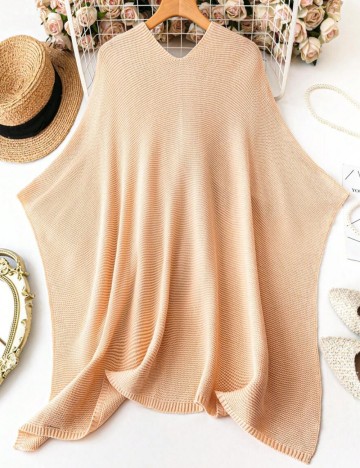 Cardigan Shein Curve+, bej