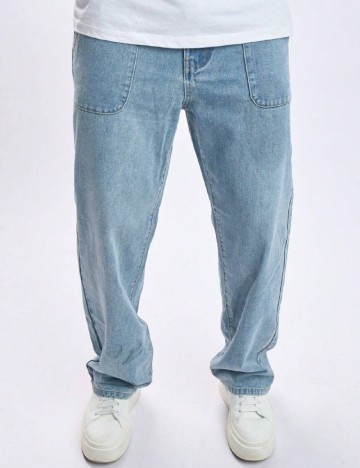 Jeans Shein MANFINITY, alb