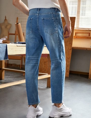 Jeans Shein MANFINITY, albastru