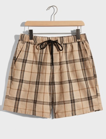 Pantaloni scurți Shein MANFINITY, maro