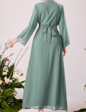 Set Rochie și Cardigan Shein, verde