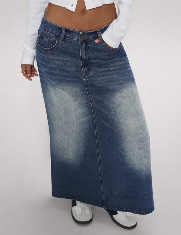 Fustă de blugi Shein Forever 21, albastru