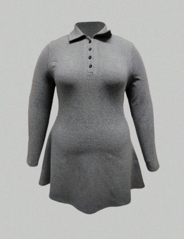 Rochie mini Shein Curve+, gri