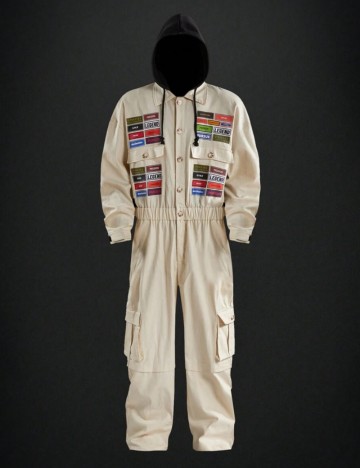 Salopetă lungă Shein MANFINITY, crem