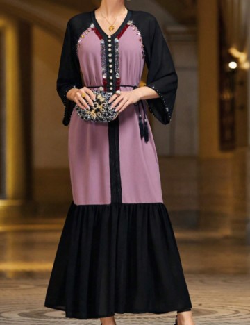 Rochie maxi Shein, mix culori