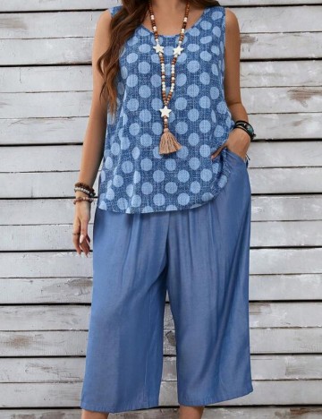 Compleu Shein Curve+ Emery Rose, albastru