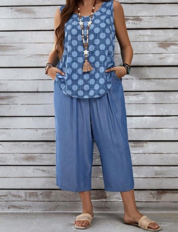 Compleu Shein Curve+ Emery Rose, albastru