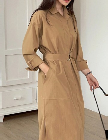 Rochie midi Shein DAZY, maro