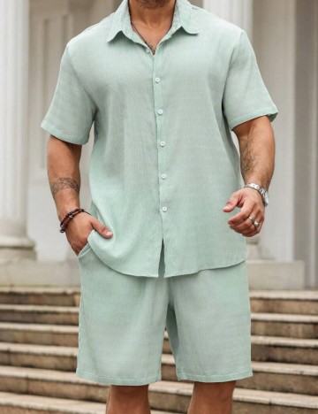 Compleu Shein MANFINITY, turcoaz