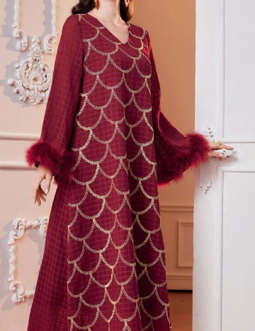 Rochie midi Shein, vișiniu