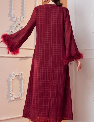 Rochie midi Shein, vișiniu