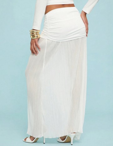 Fustă maxi Shein, alb