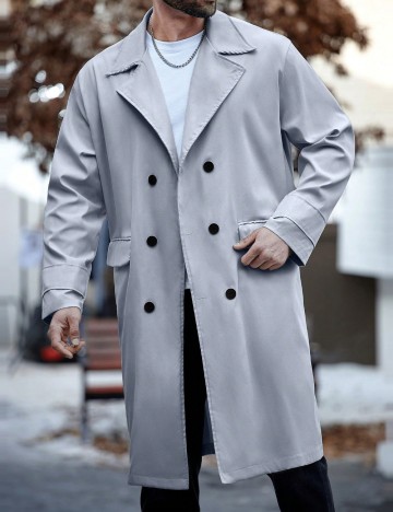 Trench Shein, albastru