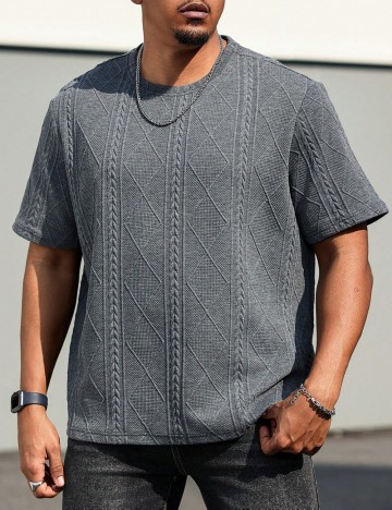 Tricou Shein MANFINITY, gri