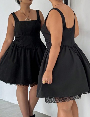 Rochie mini Shein Curve+, negru