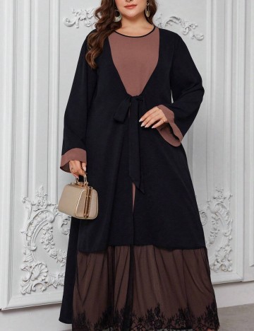 Rochie maxi Shein Curve+, mix culori