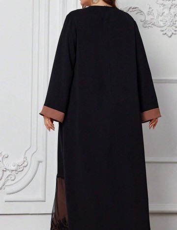 Rochie maxi Shein Curve+, mix culori