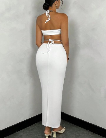 Rochie maxi Shein, alb