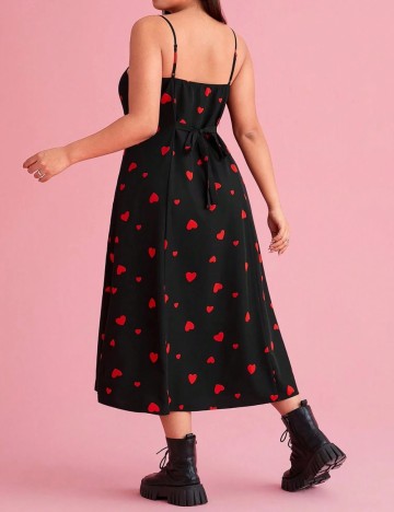 Rochie midi Shein Curve+, negru