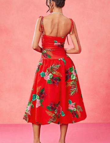 Rochie midi Shein X, roșu