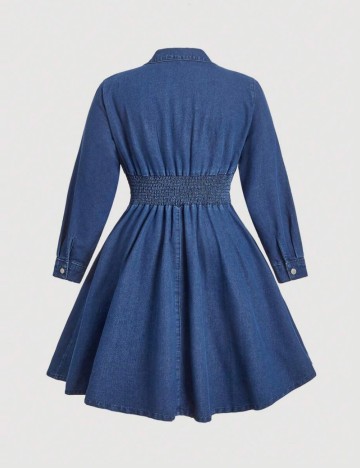 Rochie midi Shein Curve+, albastru