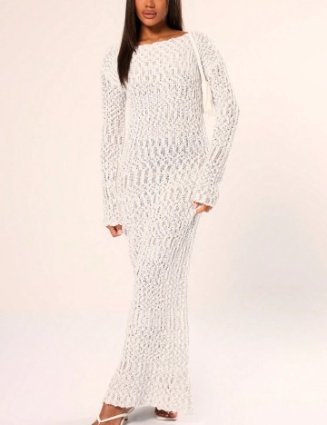 Rochie maxi Shein, alb