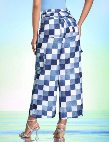 Pantaloni Shein, albastru