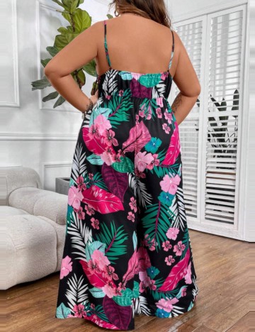 Salopetă lungă Shein Curve+, mix culori