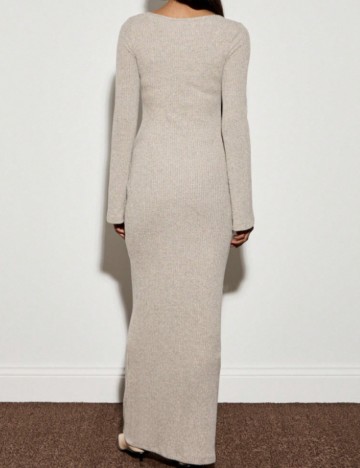 Rochie maxi Shein AIIRZ, bej