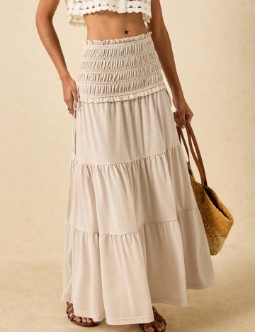 Fustă maxi Shein, crem