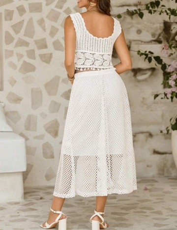 Compleu Shein VCAY, alb