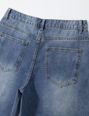 Pantaloni scurți de blugi Shein, albastru