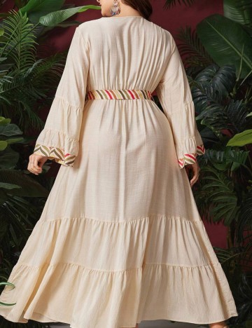 Rochie midi Shein Curve+, bej