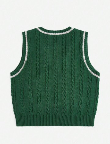 Vestă Shein Romwe, verde