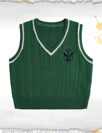 Vestă Shein Romwe, verde