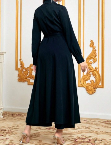 Set salopetă și cardigan Shein, albastru