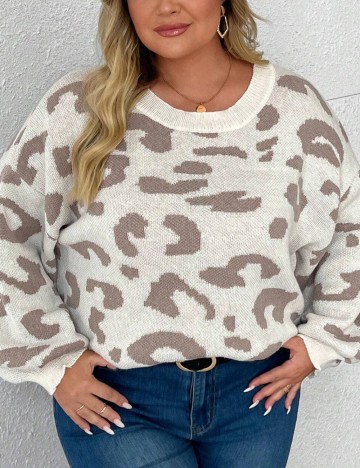 Pulover Shein Curve+, mix culori