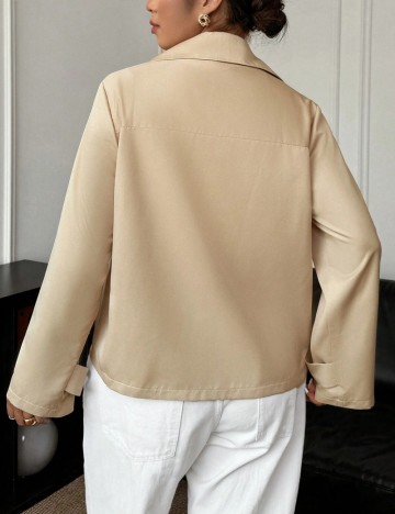 Cămașă Shein Curve+, bej