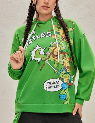 Hanorac Shein Curve+, verde