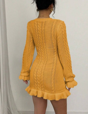 Rochie mini Shein, galben