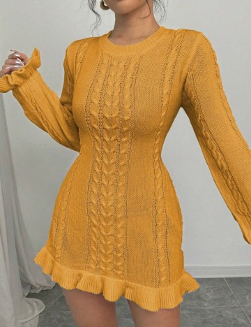 Rochie mini Shein, galben