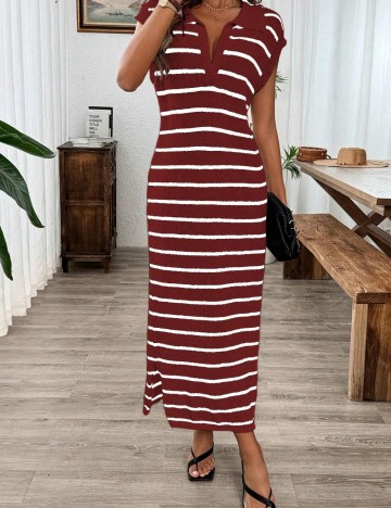 Rochie midi Shein, vișiniu