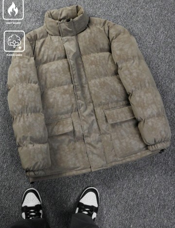 Geacă Shein MANFINITY, maro